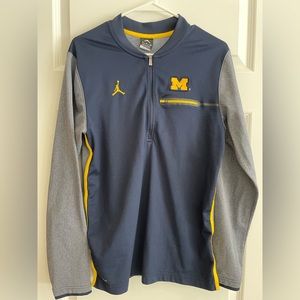 Jordan Dry Fit Quarter Zip - Michigan